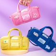 thumbnail image 2 of Handheld Pencil Case Big Capacity Corduroy Pen Pouches Crossbody Pencil Bag Travel Makeup Bag for Student Women Kid, 2 of 4