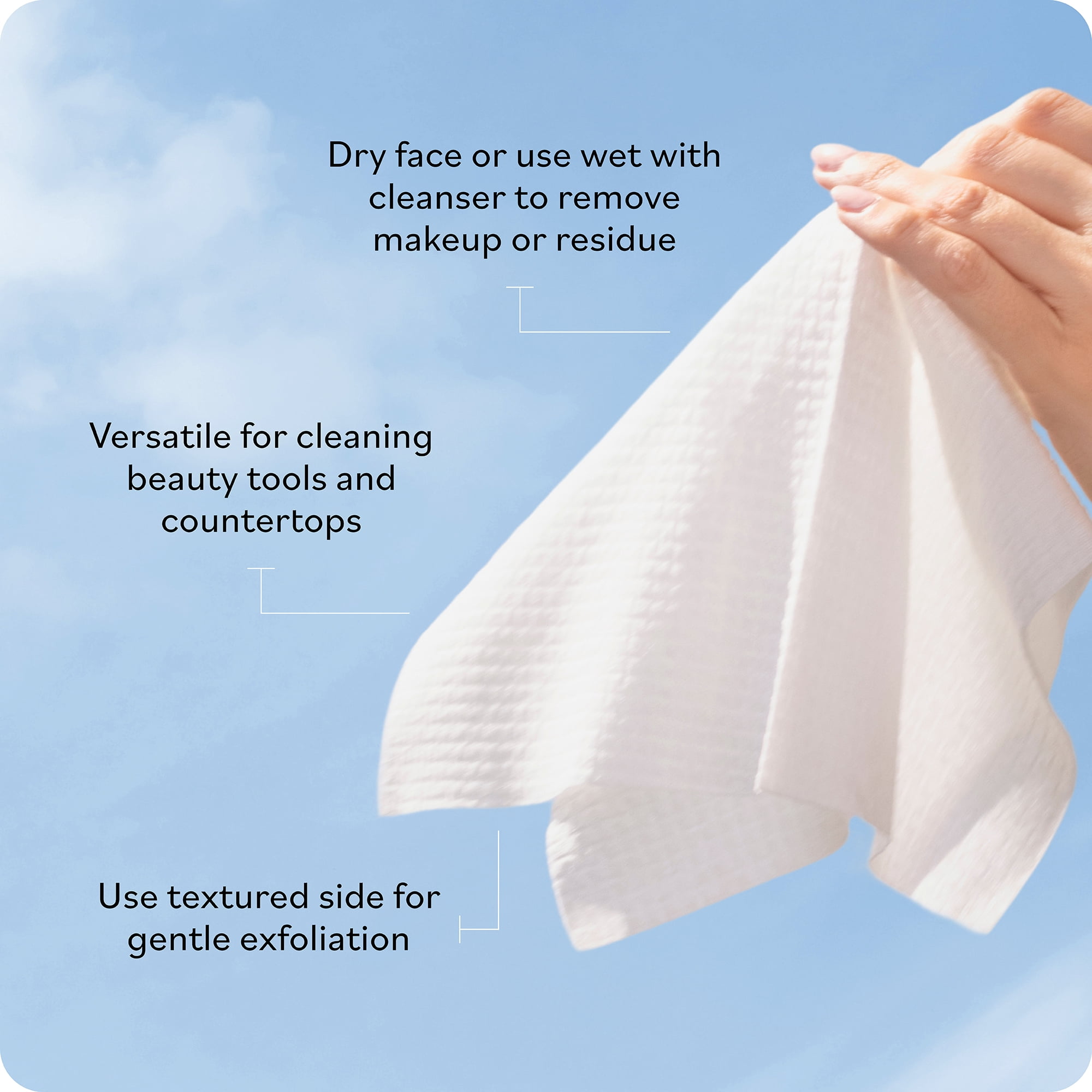 Sky Organics Simply Clean XL Single-Use Face Towels, 30 Count
