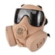 thumbnail image 2 of Máscara táctica, protección ocular completa de seguridad con correa ajustable para pistola de aire comprimido Lente Beige_Gray, 2 of 9