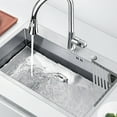 thumbnail image 3 of Boreal Craft Kitchen Shelf for 30 in Sick Rack | Corner Rack | Drainer Rack Organizer Triangle Drain Rack Organizer For Quick Drying Drainer Kitchen Organization For Bowls Vegetables, 3 of 5