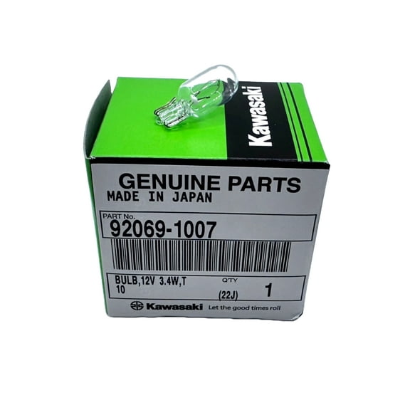 Kawasaki Indicator Push Bulb 12volt 3.4watt Vulcan 750 800 1500 ZX-6 ZX-11 ZX-7 92069-1007