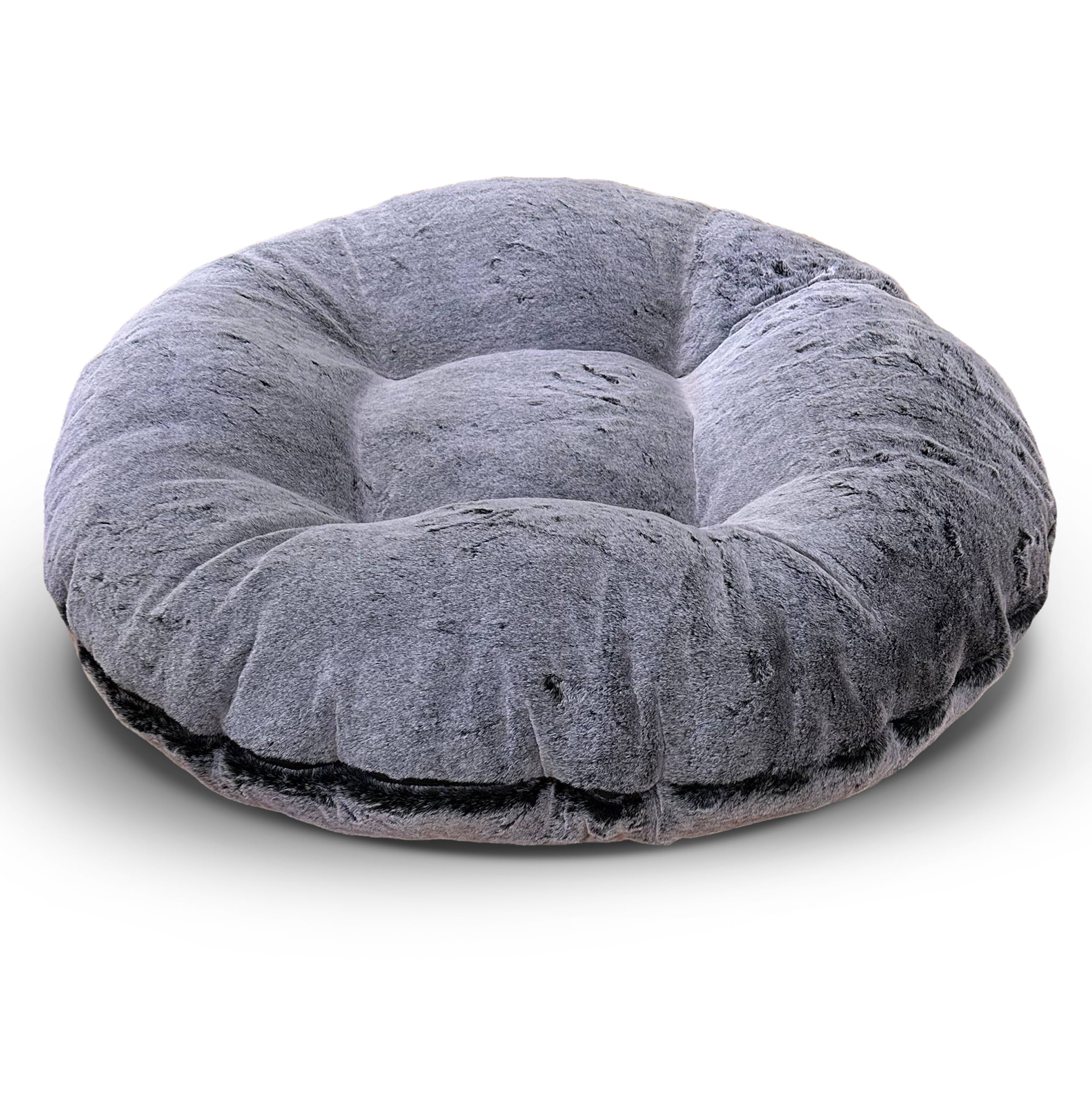 Bessie and Barnie Signature Royal Sterling Shag Extra Plush Faux Fur Bagel Pet/ Dog Bed