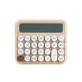 thumbnail image 1 of 12 Digits Mechanical Switch Calculator LCD Display Desktop Calculator Button Financial Calculator Beige, 1 of 8