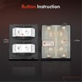 thumbnail image 2 of Interruptor de ventana del Lado del conductor yuxing 56004831 4360167 para B150 B250 B350 D100 D150 D250 D350 Ramcharger W100 Negro Plata, 2 of 5