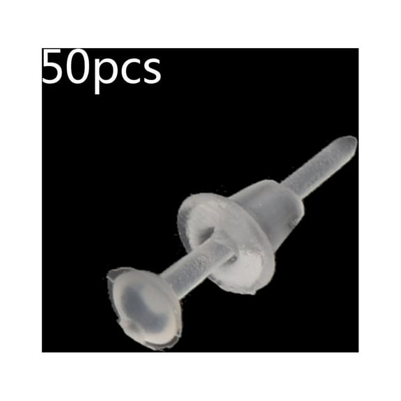 100Pcs/50Pair Pierced Earring Protector Covers with for Extra Backs for Sensitive Ears Plastic Clear Earrings for Men Wo