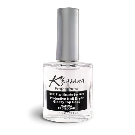 Khasana Protective Nail Lacquer Top Coat | Clear& Flexible Nail Polish Top Coats | Classic, Quick Drying, High Shine | Chip Resistant, High-Gloss, Long Lasting, Protects Color & Nails