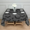 thumbnail image 3 of Bat Silhouette Halloween Pattern Square Tablecloth,Waterproof Square Table Cover,Wipeable Spillproof Washable Table Cover for Home Kitchen Party Decor 42"X42"(107x107cm), 3 of 6