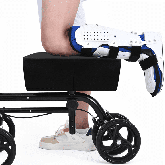 CAVENDY Cooling Ice-Silk Knee Scooter Pad Cover, Non-Slip, Washable, Universal Fit for Knee Walker Knee Rest