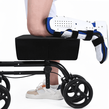 CAVENDY Cooling Ice-Silk Knee Scooter Pad Cover, Non-Slip, Washable, Universal Fit for Knee Walker Knee Rest