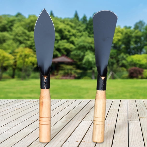 Juego de herramientas de jardinería en miniatura | Rastrillo y paleta de metal de 2 piezas para bonsáis, suculentas, hierbas y terrarios | Pala pequeña portátil para plantas de interior y jardinería