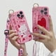 thumbnail image 4 of Funda de teléfono con correa para la muñeca para Samsung Galaxy S7 Edge, S8, S9, S10, S20, S21, S22, S23 Plus, Ultra, S21FE, Note 8, 9, 10, 20, Hello Kitty, 4 of 5