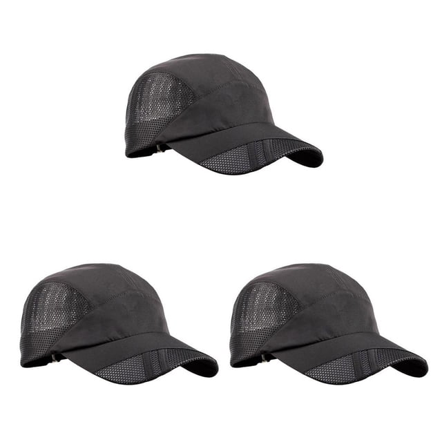 Sombrero de verano Minnieouse gorras de béisbol malla secado rápido transpirables a prueba de sol negro