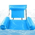thumbnail image 2 of Inflatable Floating Row Backrest Inflatable Floating Bed Durable Portable Water Recreation Lounge Chair, 2 of 8