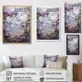 thumbnail image 4 of Designart "Lavender Whispers On The World Map" World Map Canvas Wall Art, 4 of 7
