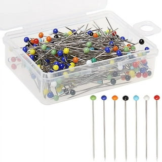 Casewin 250 Pcs Sewing Pins for Fabric, Straight Pins with Colored