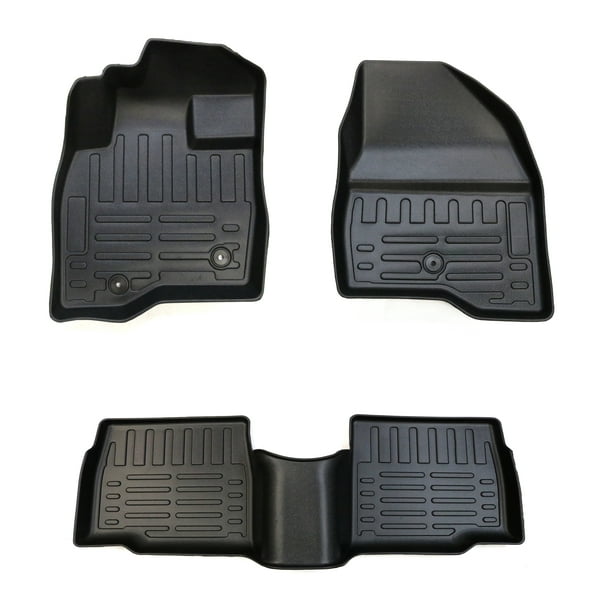 Floor Mats for Ford Explorer 20112019 Black Rubber 5D All Weather