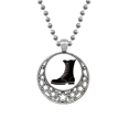 thumbnail image 1 of Men's Black High Boots Outline Pattern Necklaces Pendant Retro Moon Stars Jewelry, 1 of 3