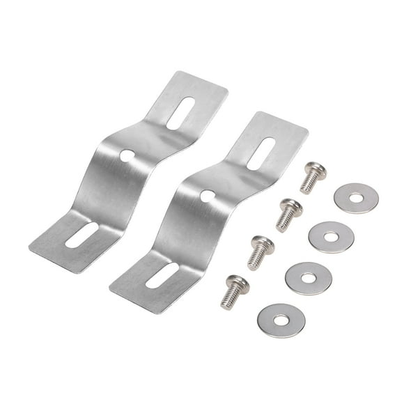 2 Pieces Kayak Trolling Motor Bracket Mount Plates Hardware Stabilizer System Mounting Bar Mounting Plates