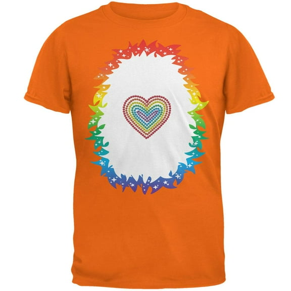 Halloween Rainbow Heart Unicorn Costume Pony Mens T Shirt