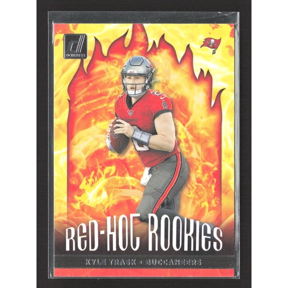 2021 Panini Donruss Red-Hot Rookies Kyle Trask RHR-KTR Tampa Bay Buccaneers Football Card