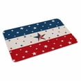 thumbnail image 2 of 4th of July Door Mat&nbsp;Indoor Outdoor Entrance,Non Slip Rug for Kitchen Bathroom Entryway Rug,Red White Blue Striped Independence Day Star Washable Doormat Floor Mat for Office 20x31.5 Inch, 2 of 8