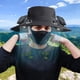 thumbnail image 5 of Sombrero de pesca al aire libre con ventilador solar ancho para acampar y hacer senderismo, sombrero para el sol para hombre con ventilador solar, sombreros de pesca con ventilador ajustable de 3 velo, 5 of 5