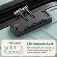 thumbnail image 3 of HOUSNIFLEX 24 Inch Checked Luggage, Lightweight Expandable Suitcase with TSA Lock, 360° Spinner Wheels for Travel, Green, 3 of 9