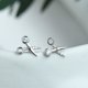 thumbnail image 3 of Guardurnaity 1 par de pendientes de tijera para mujer, pendientes de aleación, adornos para las orejas, joyería chapada para mujer, joyas para fiestas de Ropa, zapatos y accesorios Miscelánea Plata Guardurnaity AP013907-02, 3 of 6