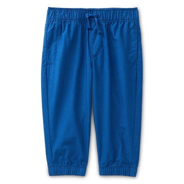 Wonder Nation Baby Boys Cotton Poplin Jogger Pants, Sizes 0M-24M