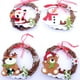 thumbnail image 5 of 4 piezas de adornos navideños corona de mimbre navideña decoración de ventana de corona de mimbre colgante de muñeco de nieve de Papá Noel 15cm, 5 of 5