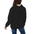 thumbnail image 6 of Lined Wool Zipper Winter Essential Jacket Long Sleeve Casual Pullover Hoodie, 6 of 9