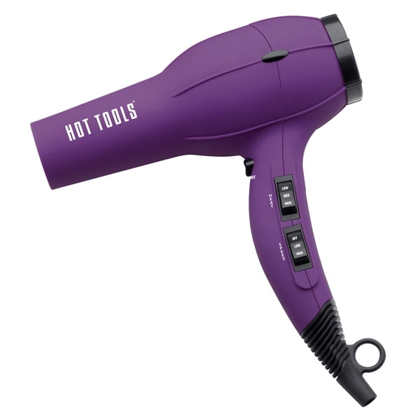 Hot Tools QUIET Ionic Blow Dryer with RUBBERIZED BODY and Multiple Heat