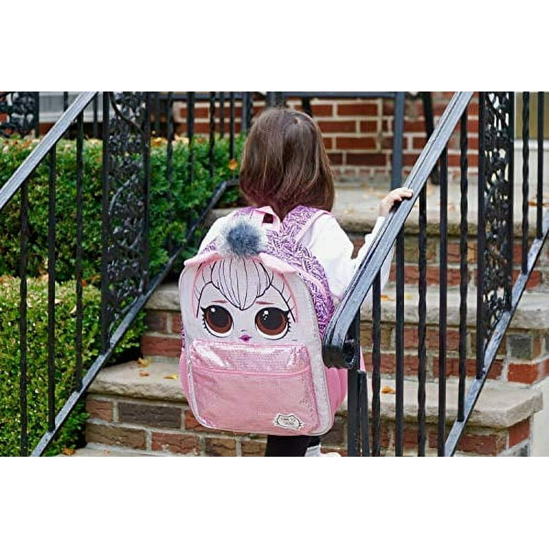 Baby Girl Bag Shiny Glitter Cute Girls Kindergarten Backpack Doll