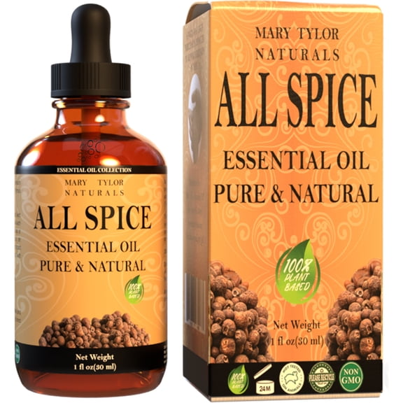 Allspice Essential Oil (1 oz), Premium Therapeutic Grade, 100% Pure and Natural, Perfect for Aromatherapy, Relaxation, Improved Mood and Much More by Mary Tylor Naturals