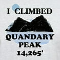 thumbnail image 3 of CafePress - I Climbed QUANDARY PEAK Light T Shirt - Men's Classic Graphic T-Shirt, 3 of 4