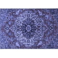 thumbnail image 1 of Ahgly Company Machine Washable Indoor Rectangle Medallion Blue Traditional Area Rugs, 7' x 9', 1 of 4