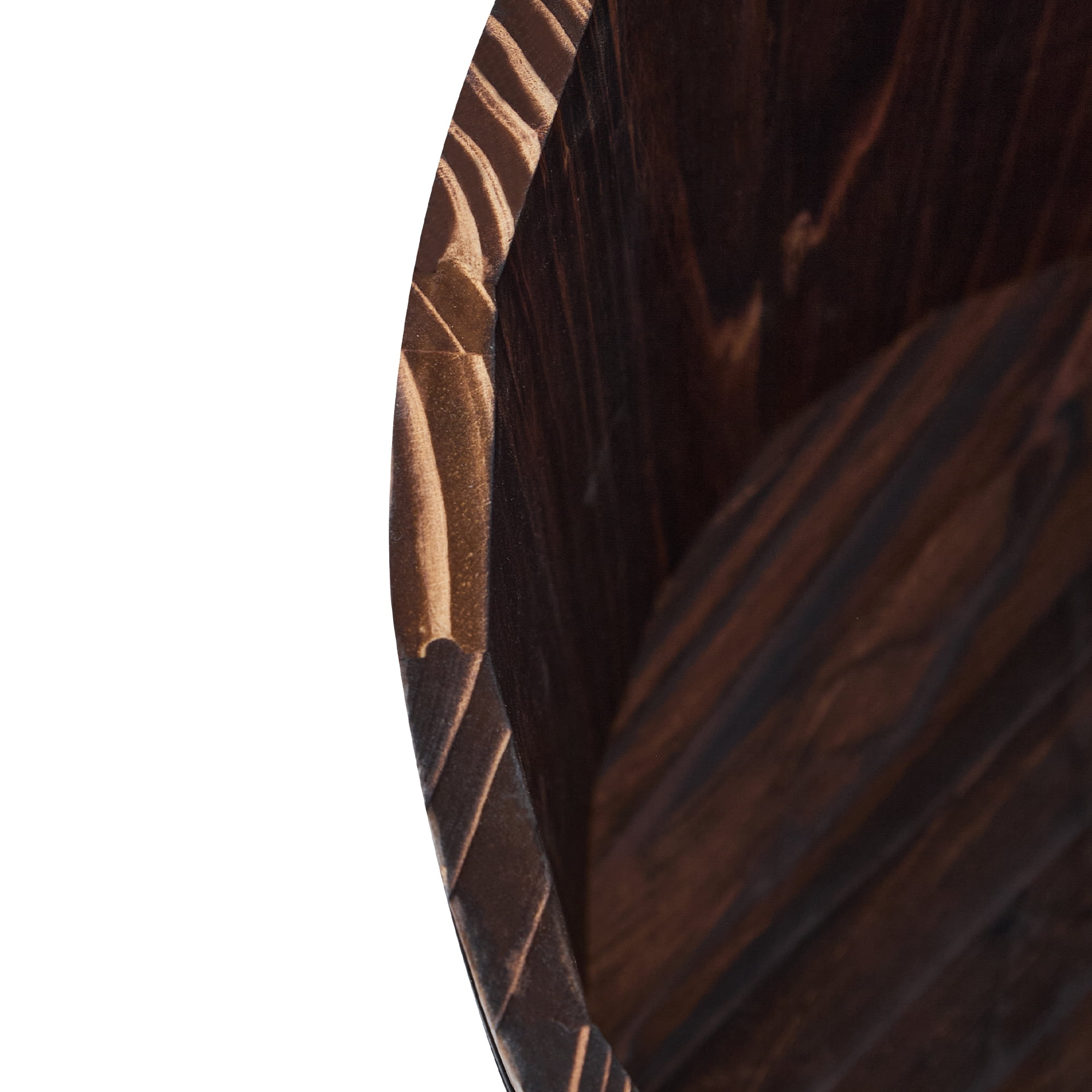 Better Homes & Gardens 13.5 in Wood Whiskey Barrel Planter