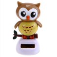 thumbnail image 1 of Baoye Adorable Solar Powered Swinging Toy Cute Owl Style Dancing Ornament Car Office Desk Decor Dancing1pcs-beige, 1 of 3
