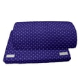 thumbnail image 4 of Navy Foot Rest, Polka Dots Pattern Nostalgic Feminine Shabby Form Little Spots Motif, Non-Slip Backing Adjustable Ergonomic Memory Foam Leg Support for Office, Purple White, by Ambesonne, 4 of 5