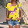 thumbnail image 2 of MEICHEN Plus Size Tops for Women Casual Short Sleeves T Shirts Blouses Summer Fashion Clothing for Women, 2 of 9