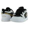 thumbnail image 2 of Nike Jordan 1 Low ALT Infant/Toddler Shoes Size 4, Color: White/Metallic Gold/Black, 2 of 4