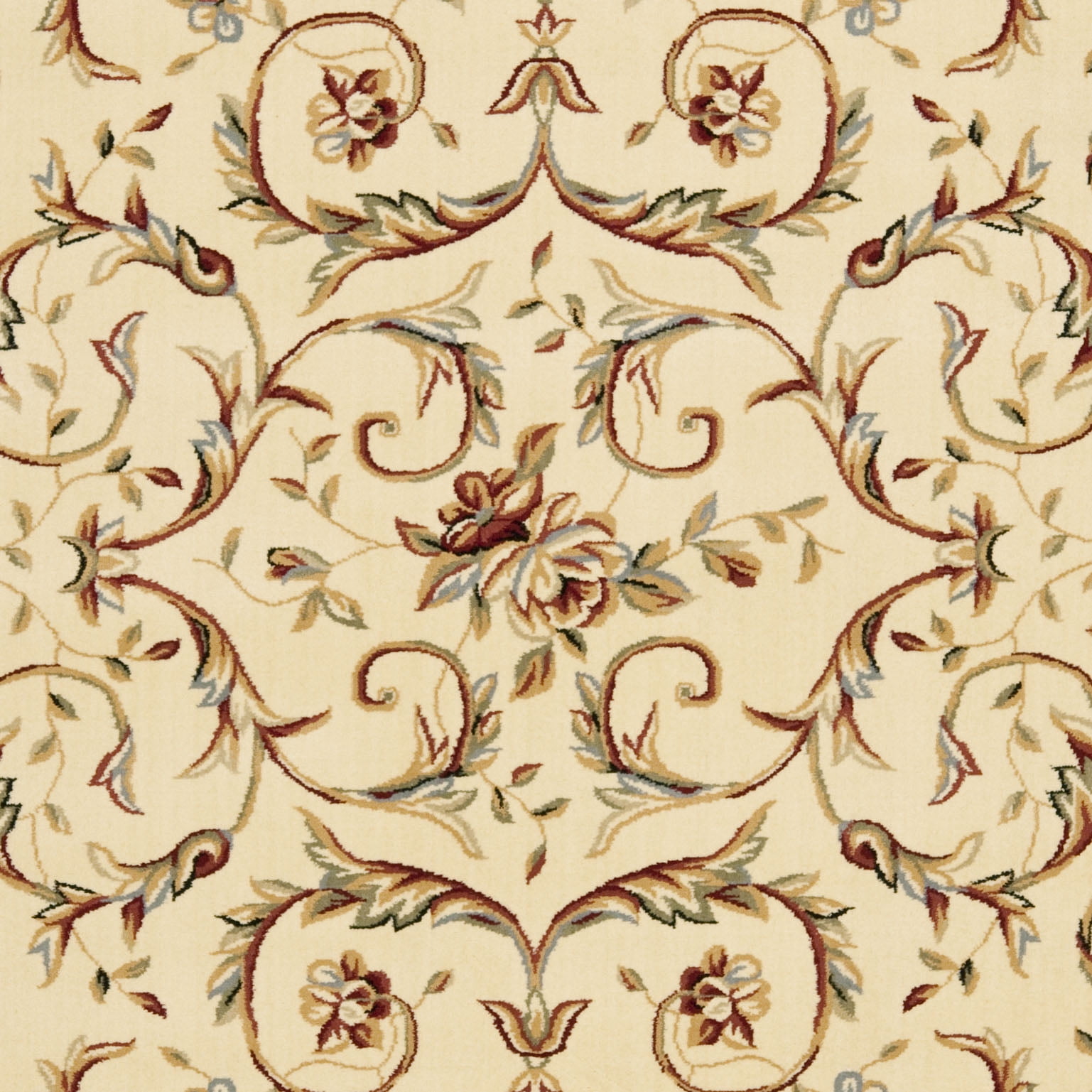 SAFAVIEH Lyndhurst Beatrix Floral Bordered Area Rug, Ivory, 10' x 14'