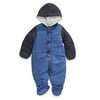 First Impressions Infant Boys 2-Tone Navy Blue Snowsuit Baby Pram Snow Suit