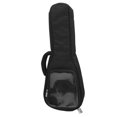 thumbnail image 1 of Guitar Bag 23in Ukulele Storage Bag Carrying Bag Oxford Cloth Instrument Backpack with Transparent Pocket Black, 1 of 4