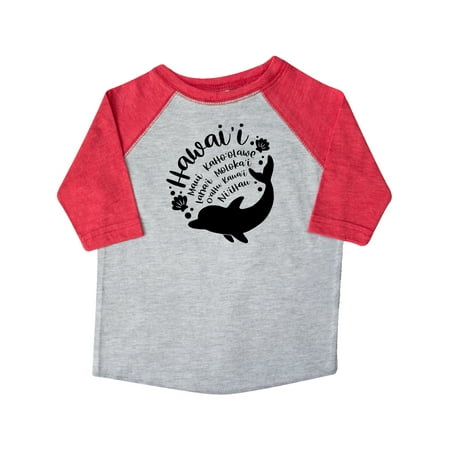 

Inktastic Hawaii Islands with Dolphin Gift Toddler Boy or Toddler Girl T-Shirt