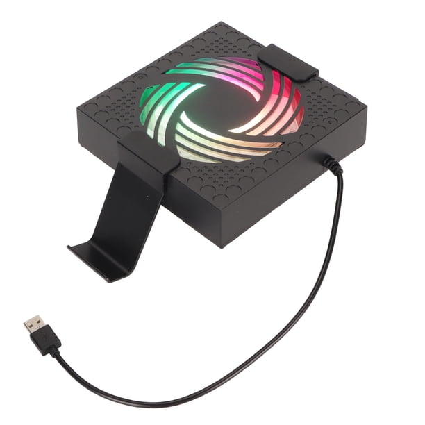 Ventilador de refrigeración para consola de juegos ventilador de refrigeración RGB eficiente con 3 puertos USB con funda de filtro de cubierta antipolvo para accesorios de ANGGREK Otros