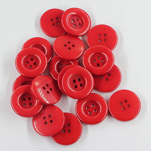 1.2 30mm Blue Button Sorting Plastic Large Craft Buttons for Sewing Coat,for Kniting,Pack of 30 Pcs with Bag Leekayer