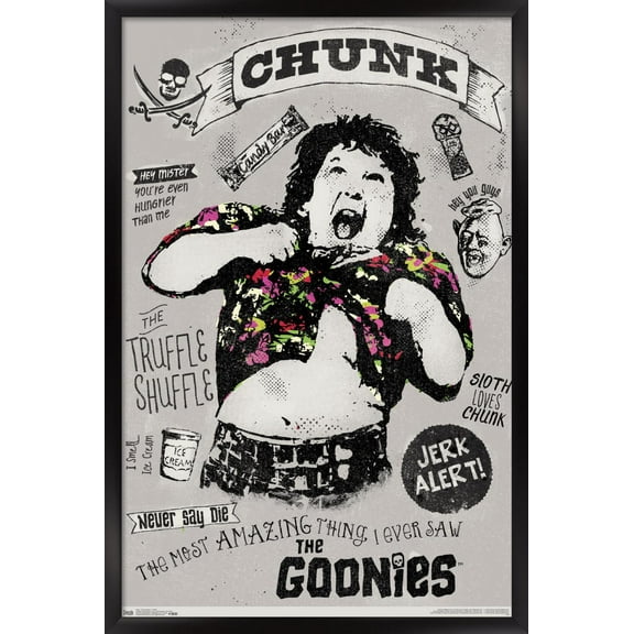 The Goonies - Chunk Wall Poster, 14.725" x 22.375" Framed