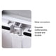 thumbnail image 3 of Matsuzay Presione o pise la tapa del bote de basura - Conveniente e higiénico Triturador de basura Vestíbulo PP Cocina Bote de basura Cocina Suministros de limpieza para el hogar pálido 8L, 3 of 6