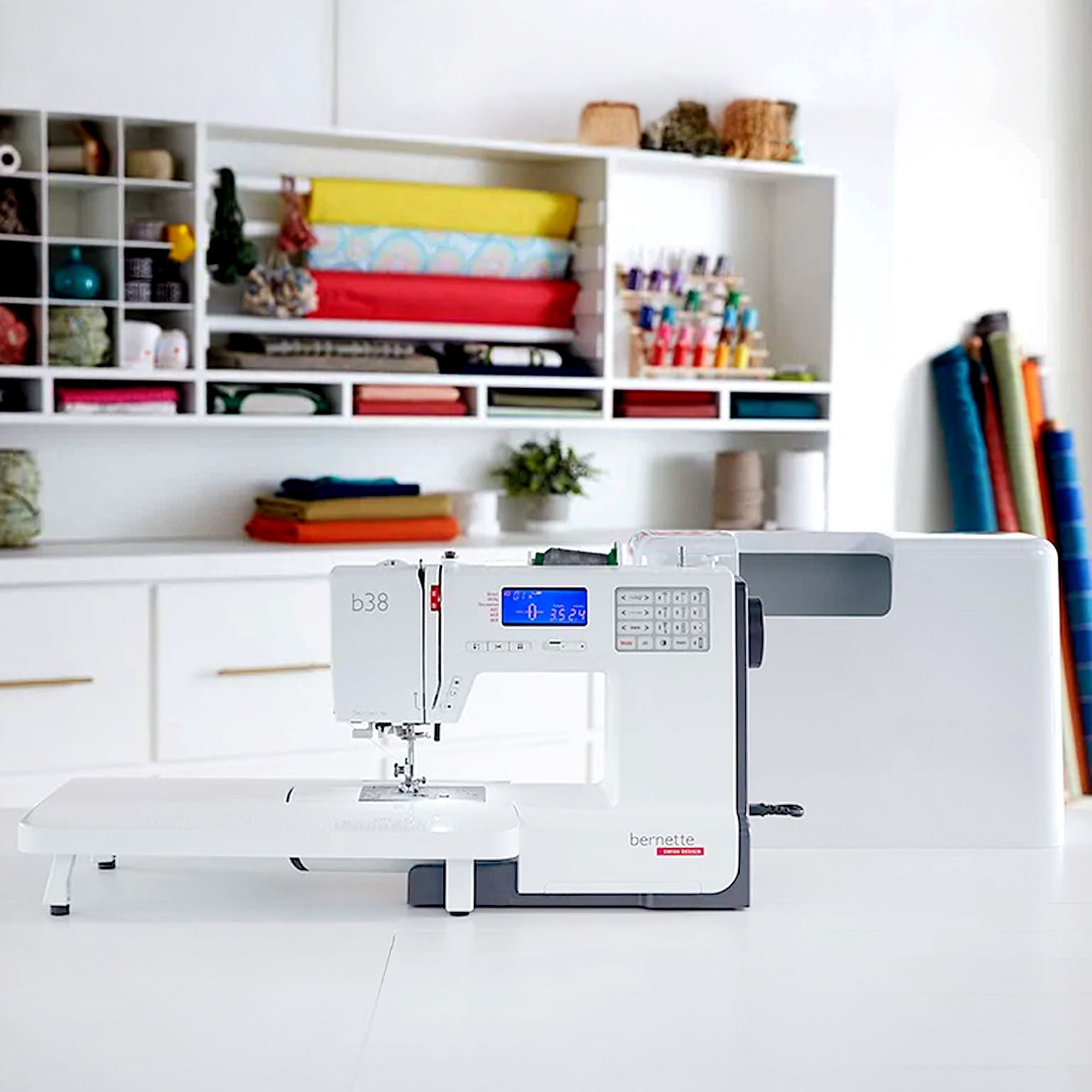 Bernette B38 Top End Computerized Sewing Machine Bundle w/ 8 Pressure Feet